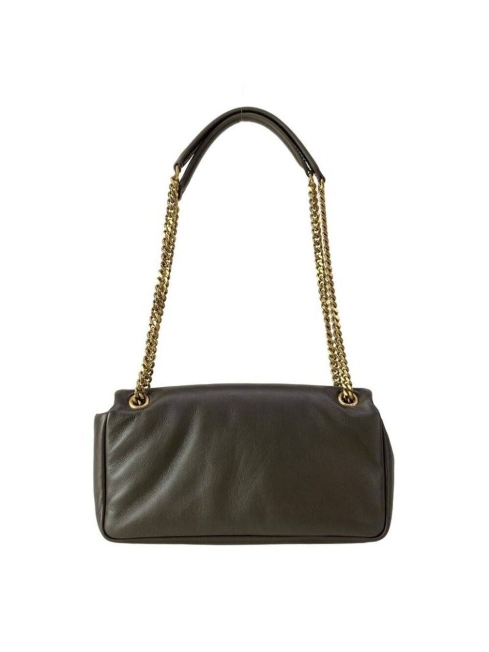 Saint Laurent Paris Shoulder Bag Calypso Dark Brown Chain Leather - Picture 3 of 16